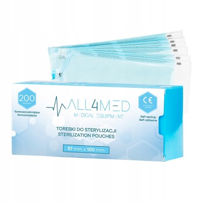Sterilizācijas maisiņi 100mm X 57mm 200pcs