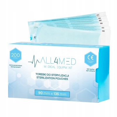 Sterilizācijas maisiņi 90mm x 135 mm 200pcs