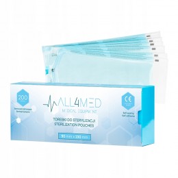 Sterilizācijas maisiņi 90mm x 230 mm 200pcs